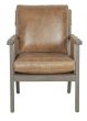 Dove Leather Sling Chair