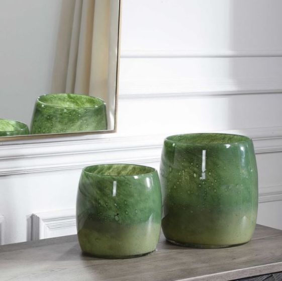 Green Vases