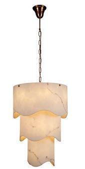 Cream Polyresin Pendant Light