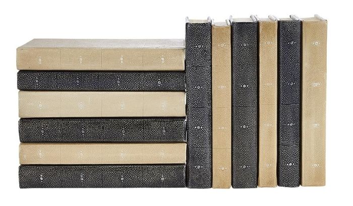 Shagreen Bound Decorative Book