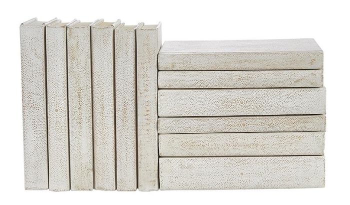 White Shagreen Bound Book