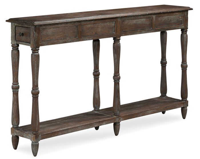 Two Drawer Rustic Console Table