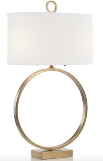 Antique Brass Open Ring Lamp