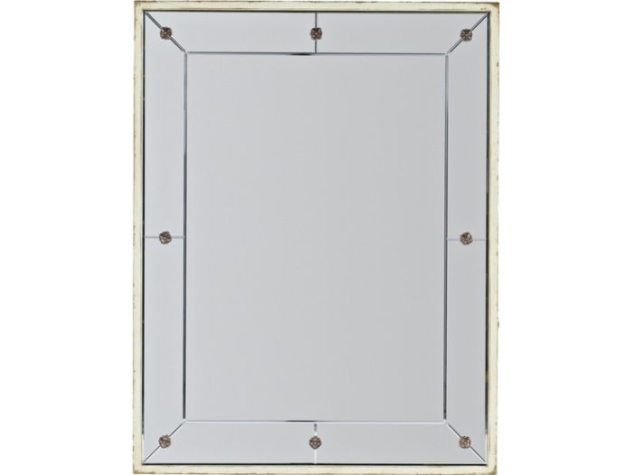 Cream Framed Rectangle Mirror