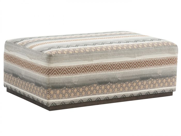 Plinth Base Rectangular Ottoman