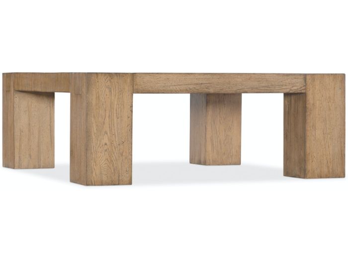 Block Leg Square Cocktail Table