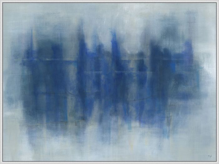 Gallery Wrapped Indigo Abstract