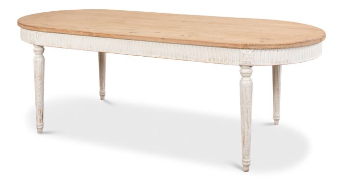 White Wash Dining Table