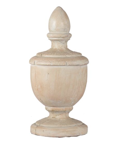 Large Whitewashed Finial