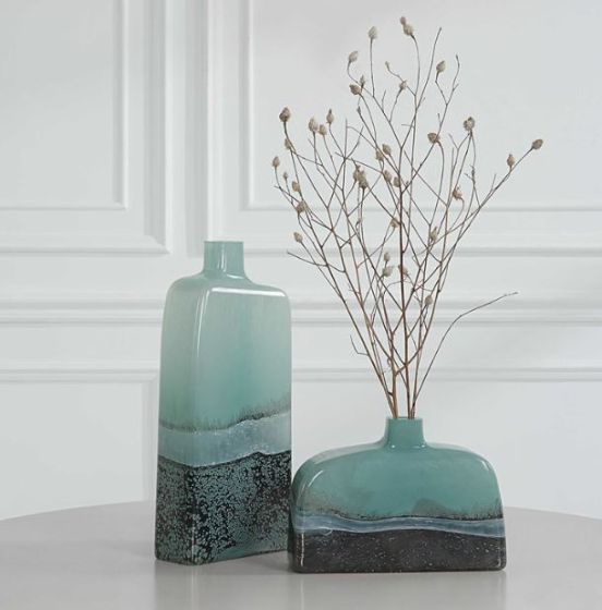 Small Two Tone Glass Vase