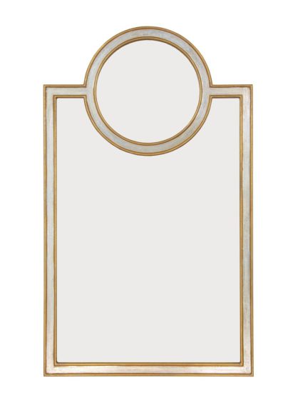 Gold/Silver Circle Top Mirror