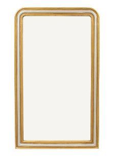 Silver & Gold Curved Top Mirror