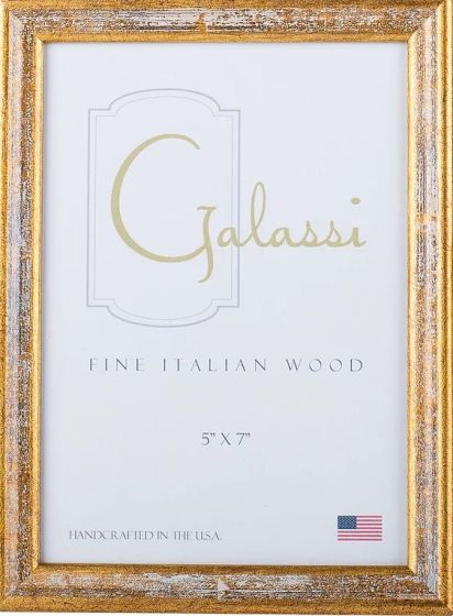 Gold White Washed 4x6 Frame