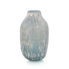 Tall Blue Glass Vase