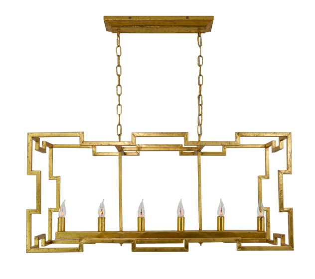 Geometric Rectangular Pendant
