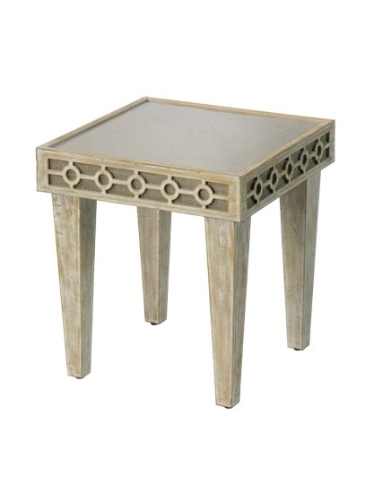 Natural Geometric Side Table