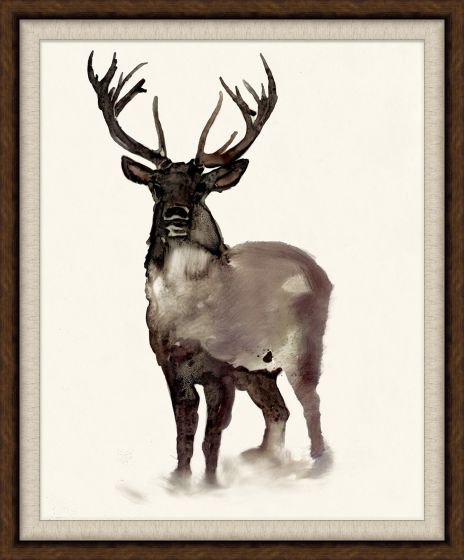 Black & White Stag Art 2