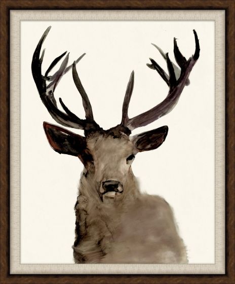 Black & White Stag Art 1
