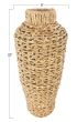 MD Water Hyacinth & Rattan Vase