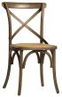 Weathered Oak "X" Back Diner