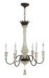 Iron and Wood Chandelier