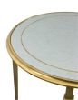 Barlow Round Gold End Table