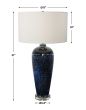 Navy, Cobalt & White Lamp