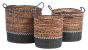 Small Black Trim Natural Basket