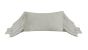 Gray Ruffled Lumbar Pillow