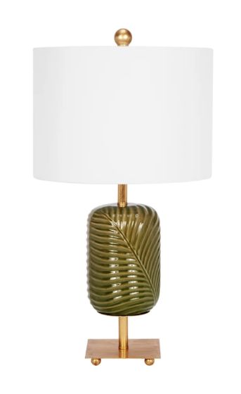 Green Palm Leaf Lamp