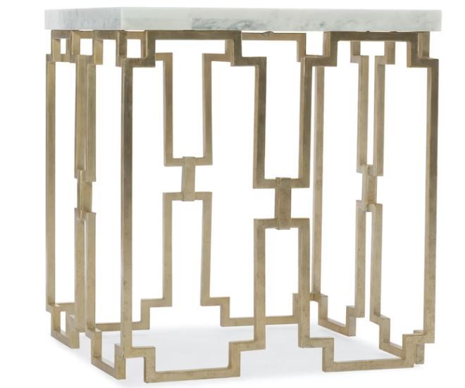Gold & Marble End Table
