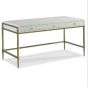 3-Drawer Pearl Finish Desk