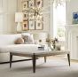 White Linen Coffee Table