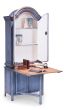 Blue Painted Writing Cabinet