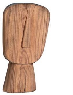 Square Shape Suar Wood Mask