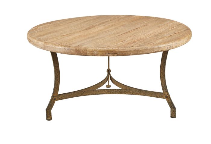 Tripod Base Elm Coffee Table