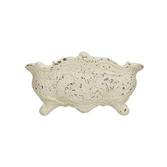 Cast Iron Cachepot, White