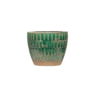 Green Terracotta Tiled Planter