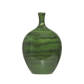 Malachite Stoneware Vase
