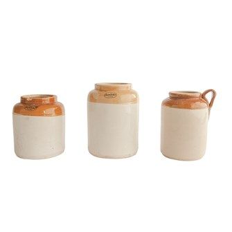 13" Decorative Ceramic Crock