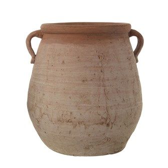 Terra-cotta Urn Whitewashed