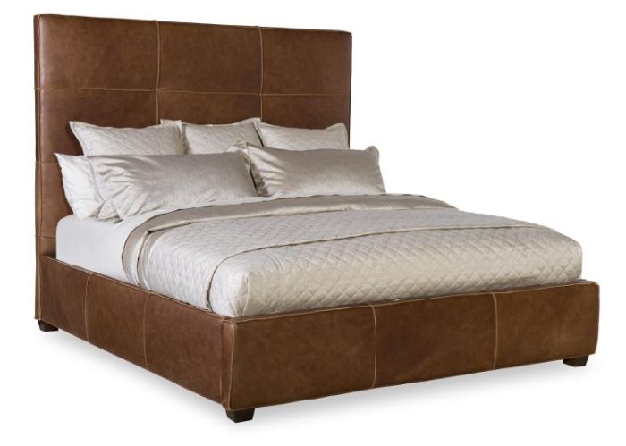 Hazelnut Leather King Bed