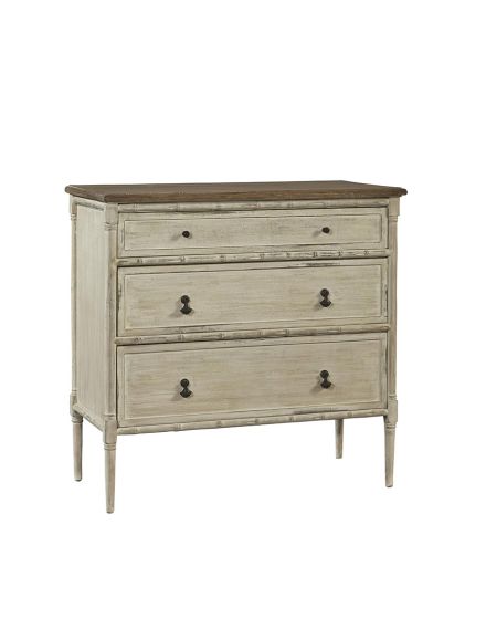 Bamboo Detail Mahogany Chest
