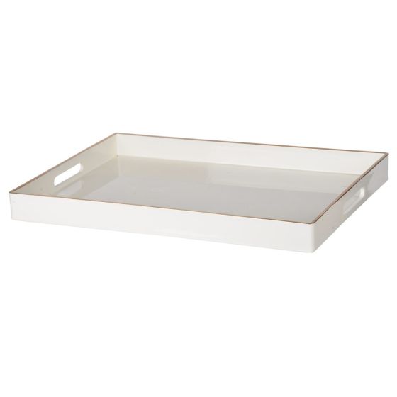 White Rectangular Tray