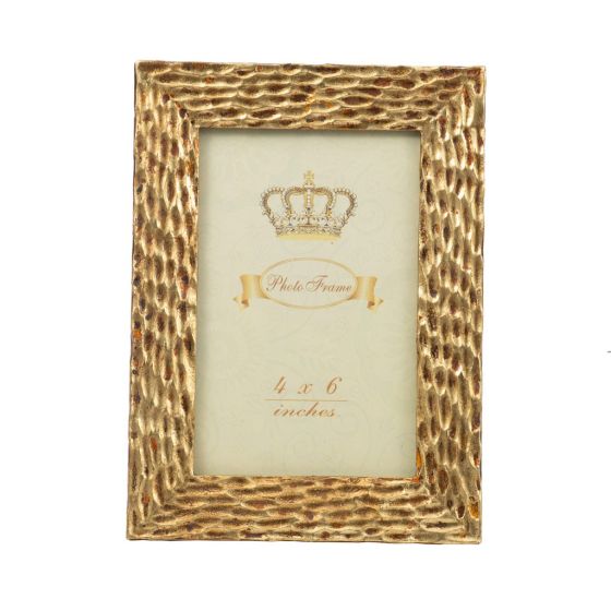 4x6 Hammered Gold Frame