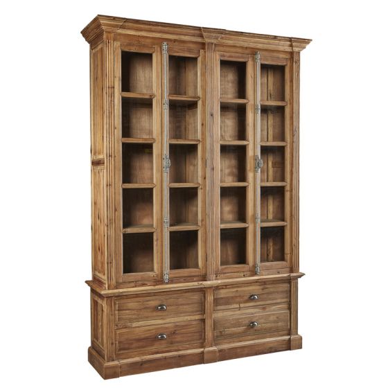 Large Old Fir Bookcase