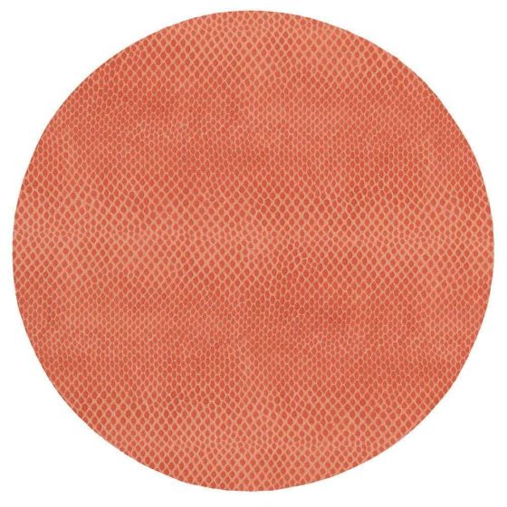 Coral Snakeskin Round Placemat