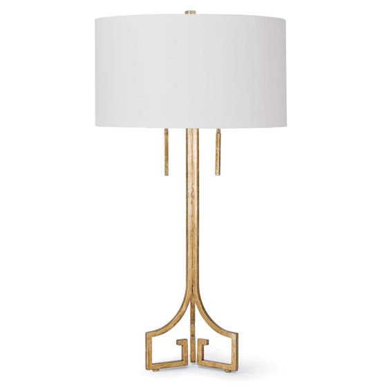 Antique Gold Greek Key Lamp
