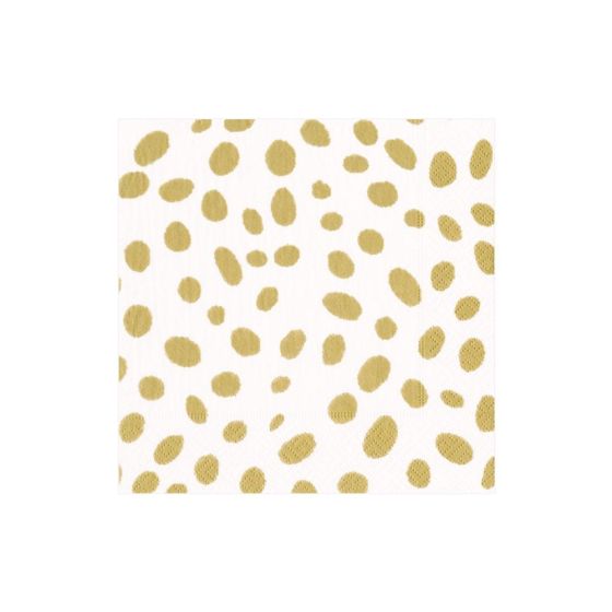 Gold Spots Cocktail Napkin