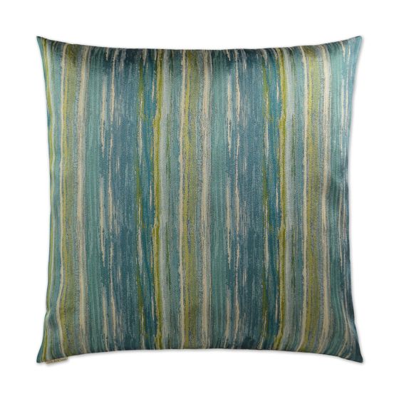 Aqua Striped 22x22 Pillow